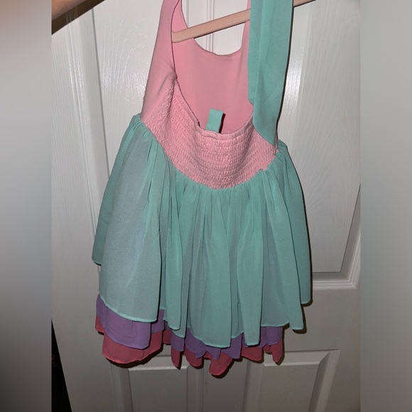 Girl August Rainbow Tulle Dress size 5 - Picture 2 of 3